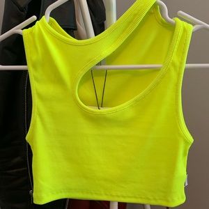 Bershka Pantone Neon Crop Top